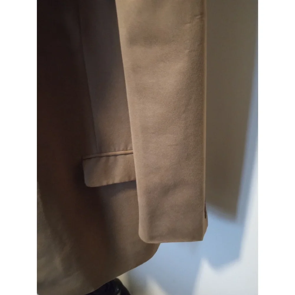 Bert Pulitzer Supra Suede Blazer Mens 46 Long Tan Camel Faux Suede‎ Sport Coat